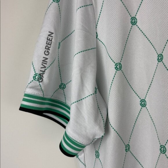 Galvin Green Men's Polo with Green Accents Size XL - Picture 3 of 8